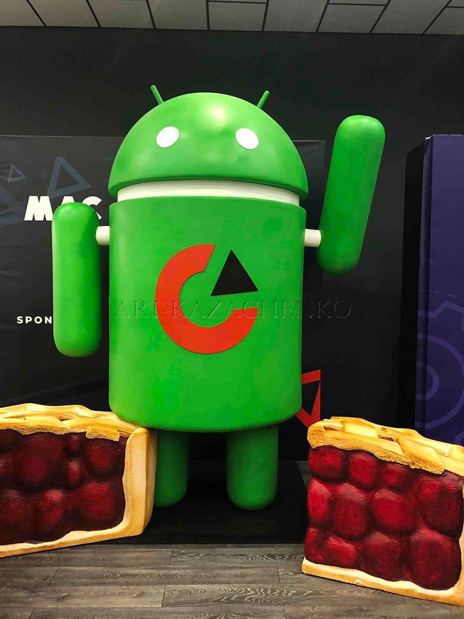 Об'ємна фігура «Android» «Pie» для компанії Clicklead