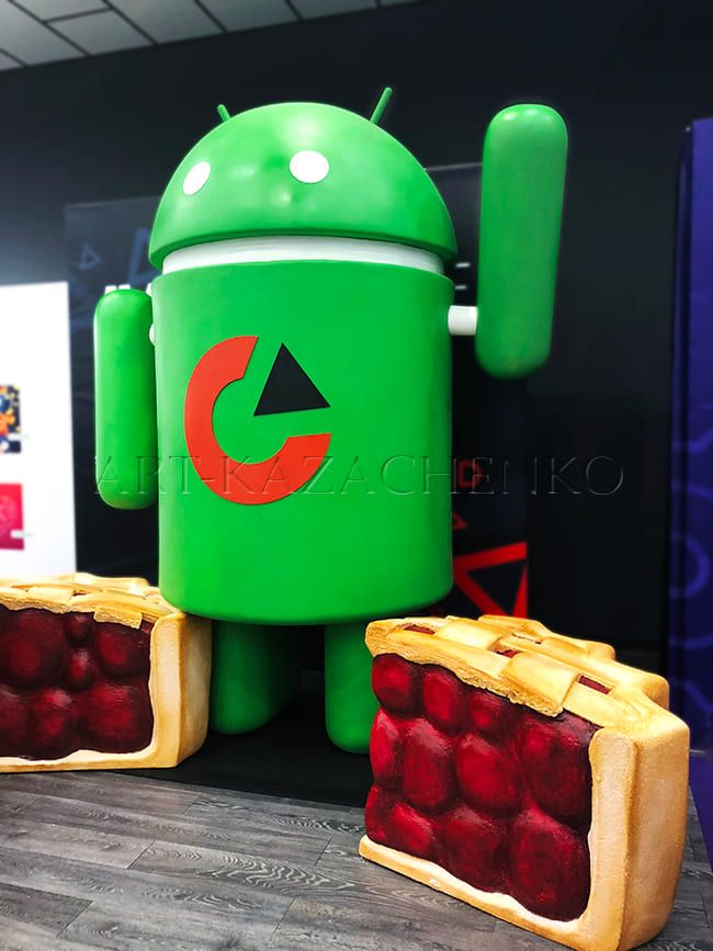 Об'ємна реклама «Android Pie» для компанії Clicklead