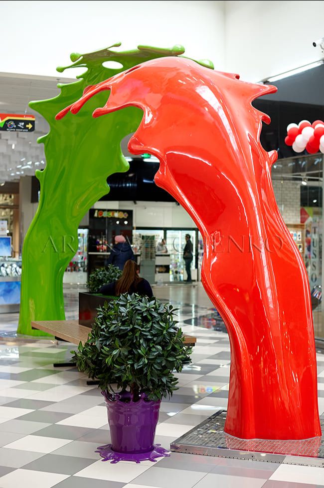 Декоративні елементи «Бризки фарби» для ТРЦ «Art Mall», м.Київ