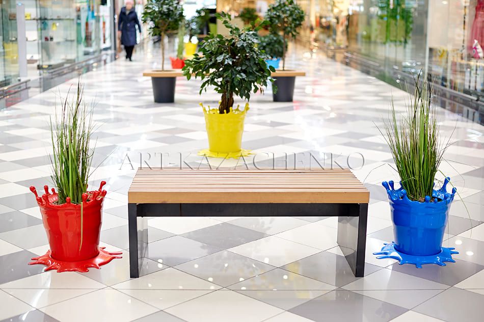 Декоративные элементы «Брызги краски» для ТРЦ «Art Mall», г. Киев